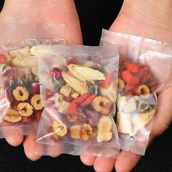 Combination tea bag: Huangqi, Codonopsis, Goji, Red dates, Roses, Angelica sinensis