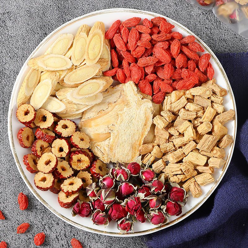 Combination tea bag: Huangqi, Codonopsis, Goji, Red dates, Roses, Angelica sinensis